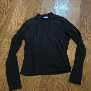 Love Tree Black Long Sleeve Women's Top